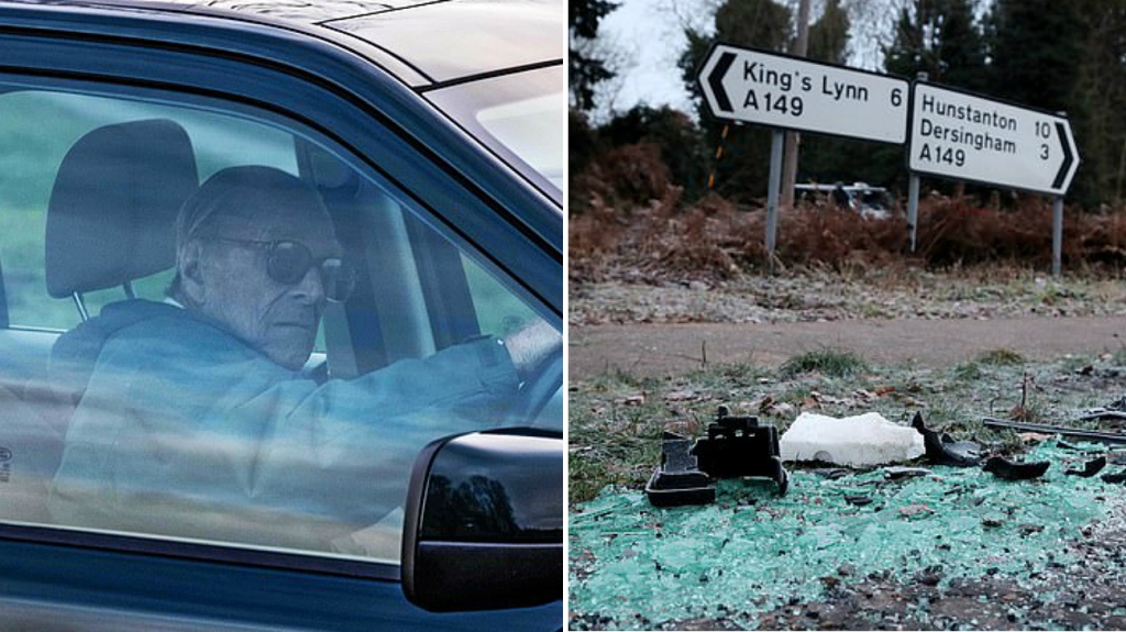 Tras el accidente, Felipe de Edimburgo volvió a conducir sin cinturón de seguridad