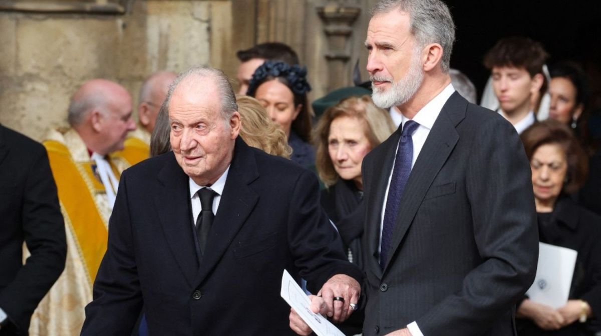 Felipe VI y Juan Carlos de España, reencuentro en homenaje al rey Constantino de Grecia en Reino Unido